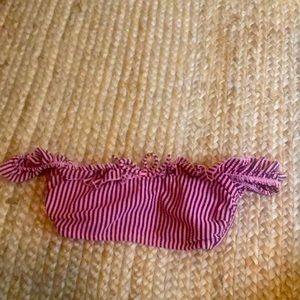 Shoulderless bikini top